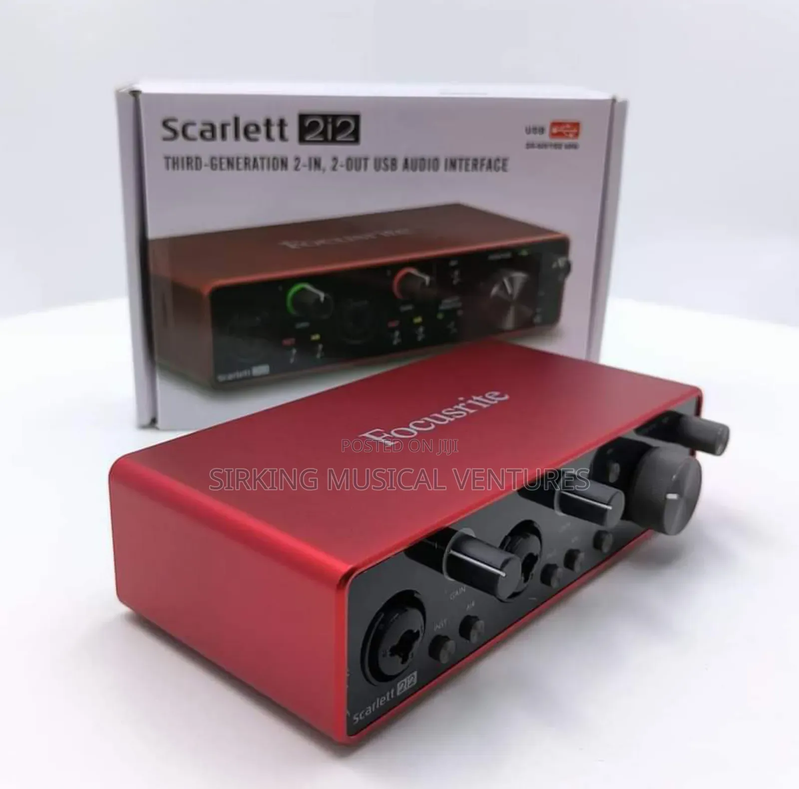 Focusrite Scarlett 2i2 Sound Card 2 Input