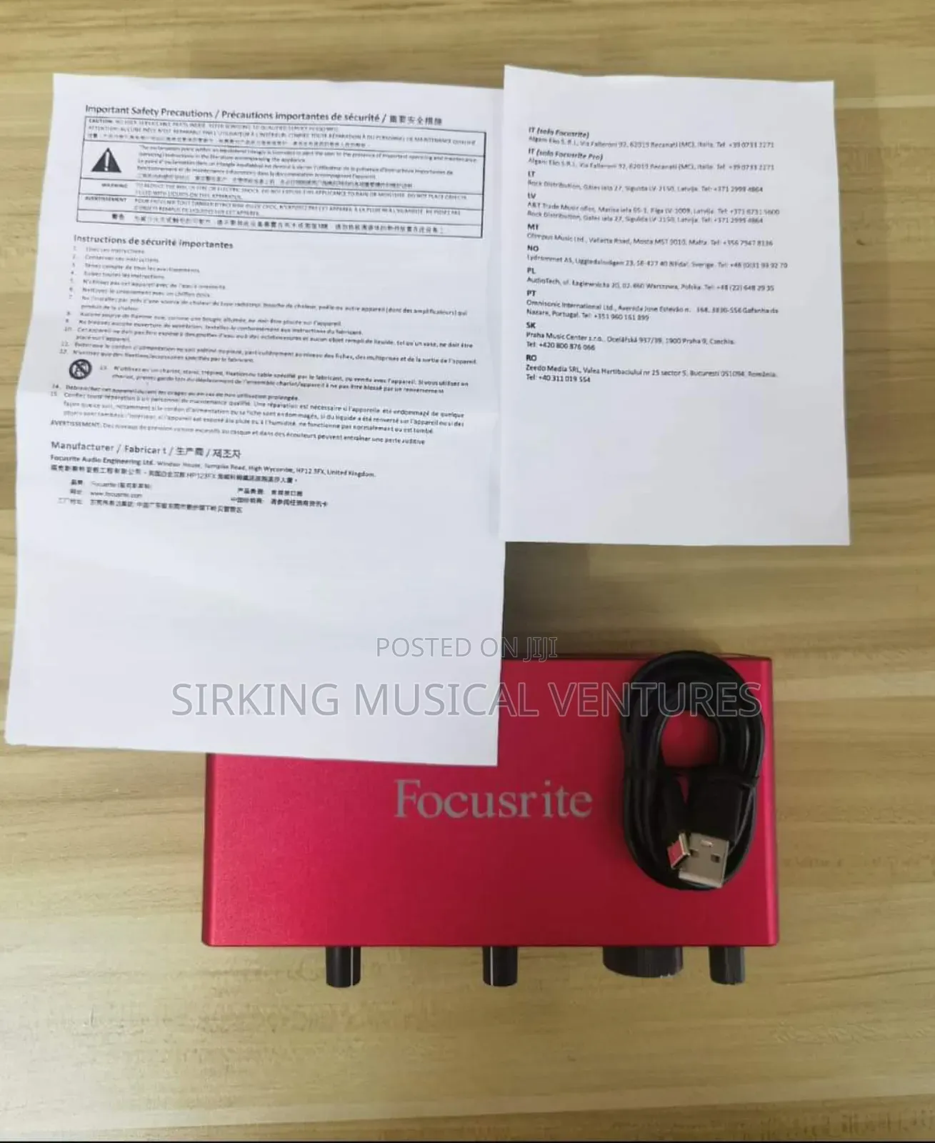 Focusrite Scarlett 2i2 Sound Card 2 Input