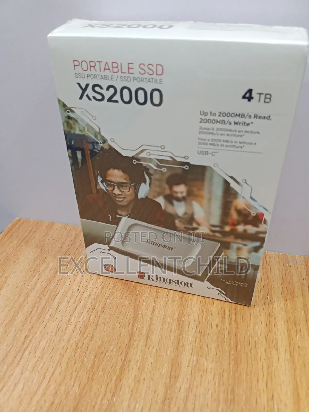 Kingston 4tb Portable Xs2000 Ssd Up To 2000mb/S R W Speeds