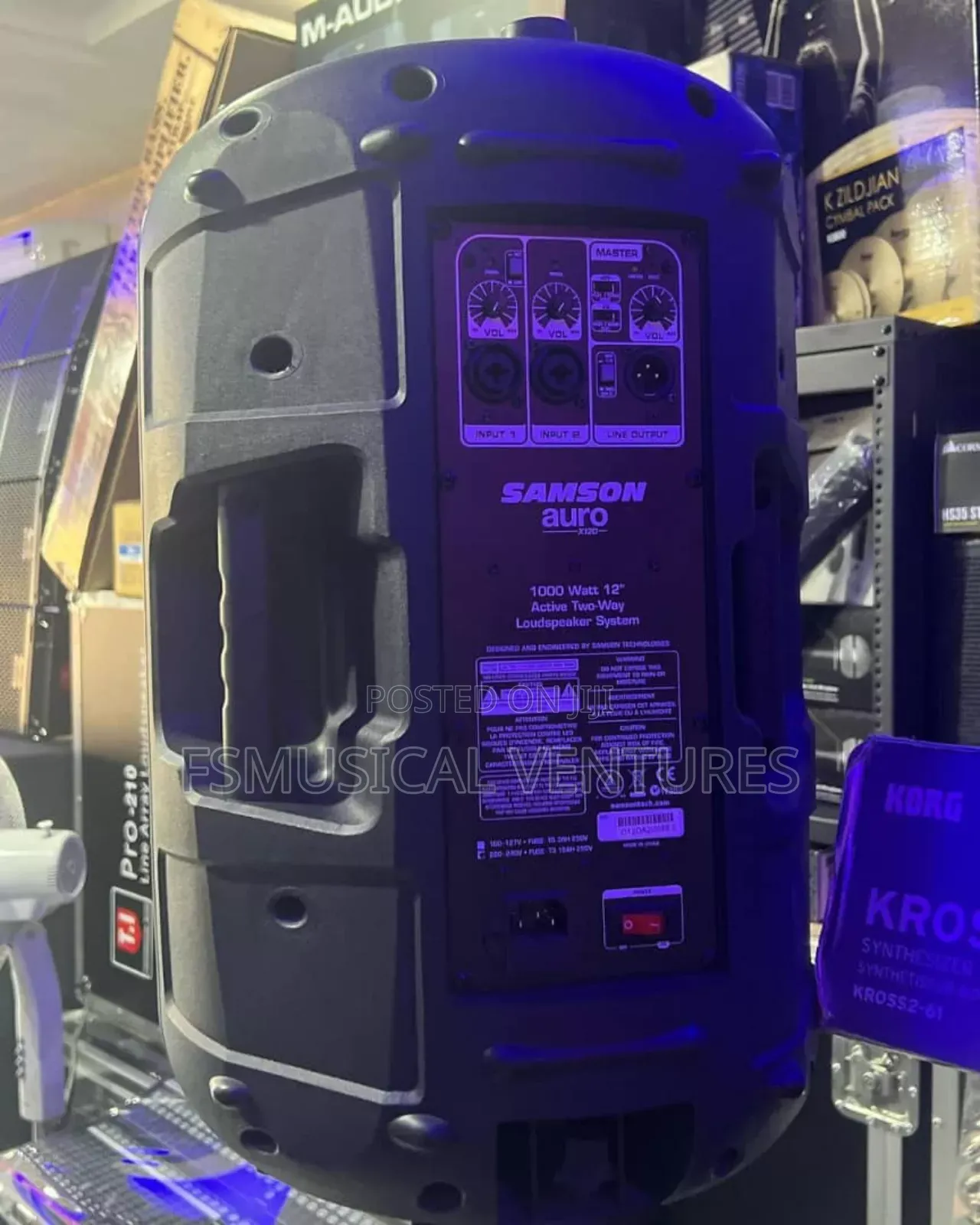 Samson Auro X12d 1000watt 12" Active Two Ways Loudspeaker