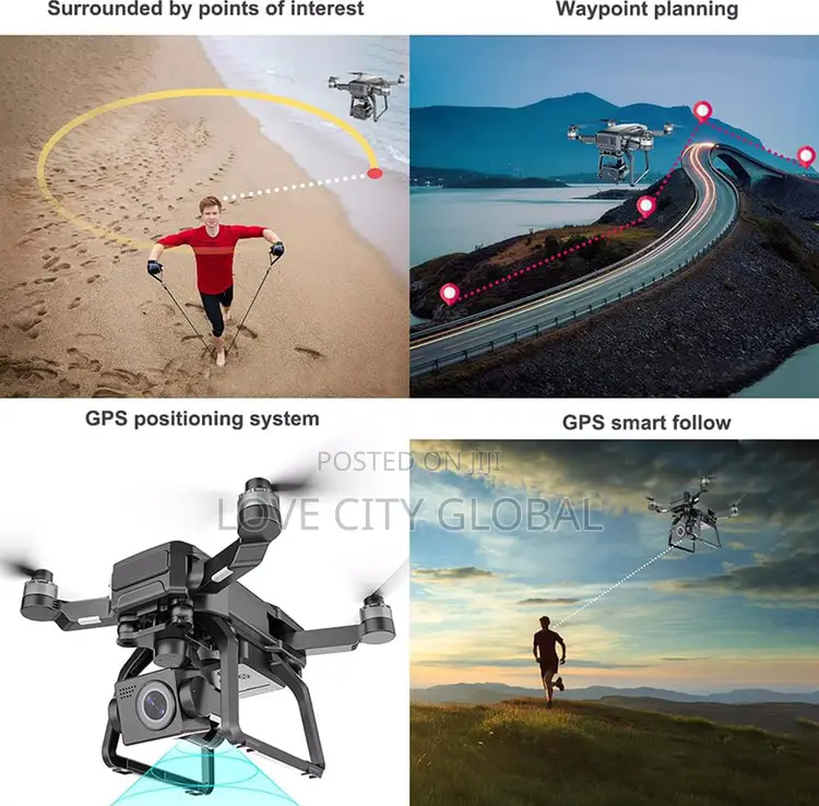 F7s Pro Drone Hd Camera Profesional Drone 5g 2 Battery