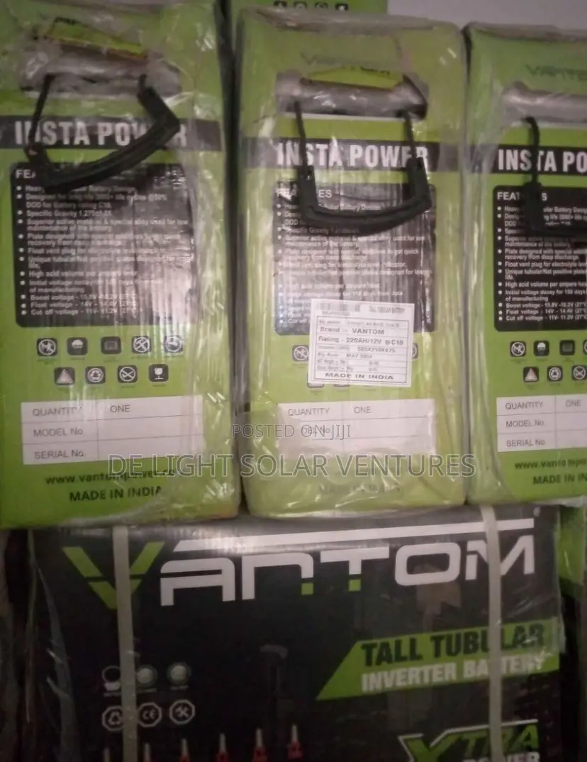 220ah India Tubular Battery Vantom Available