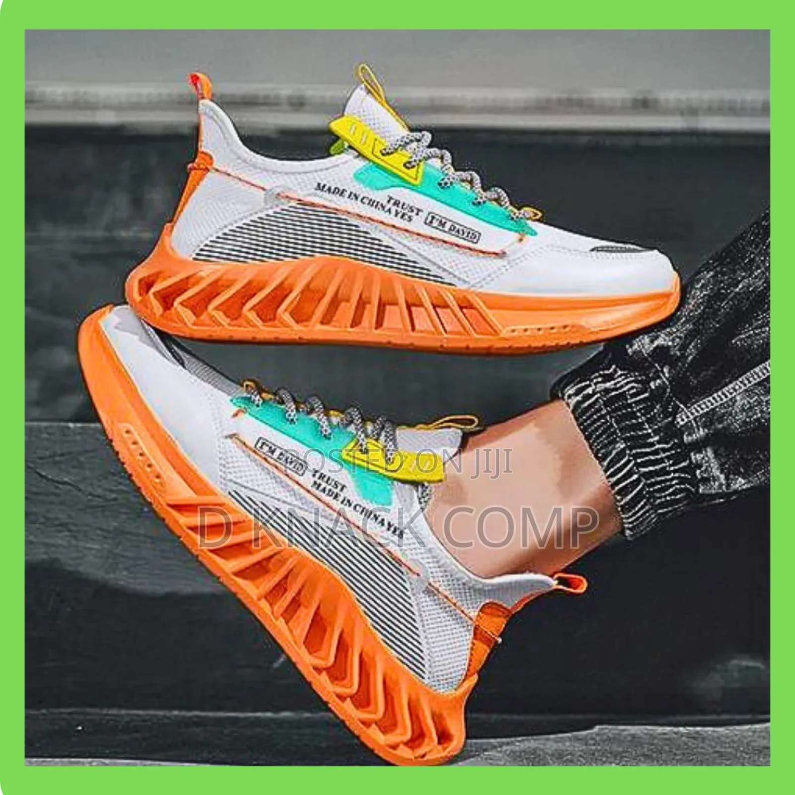 Size 45 Stylish Laced Up Sneakers-multicolor