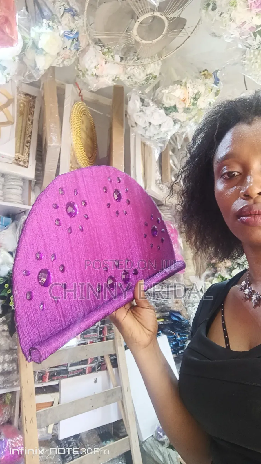 Aso Oke Hand Fan