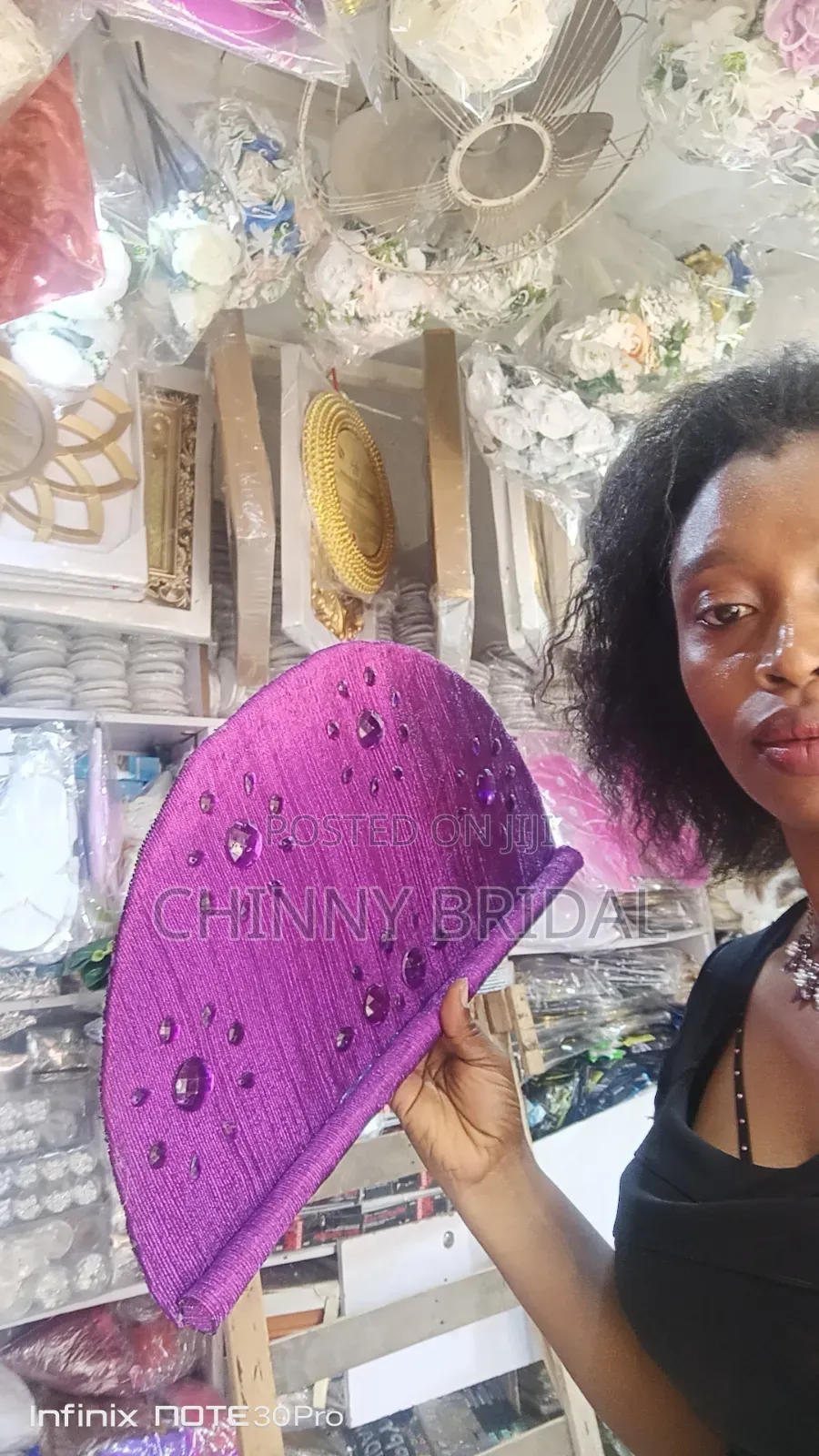 Aso Oke Hand Fan