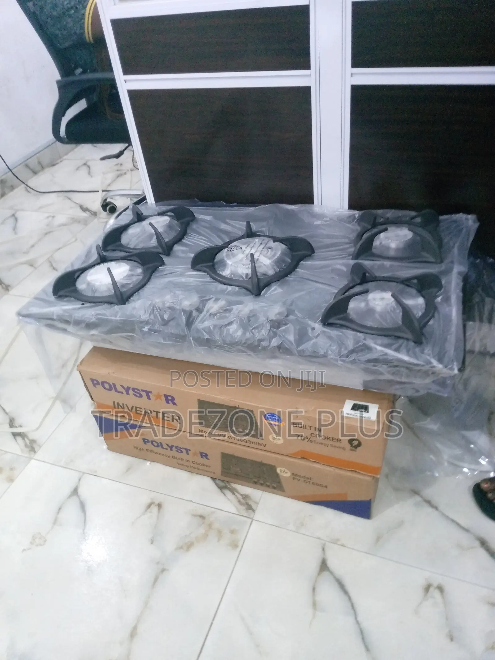 Polystar 5 Burner 7mm Inbuilt Gas Cooker