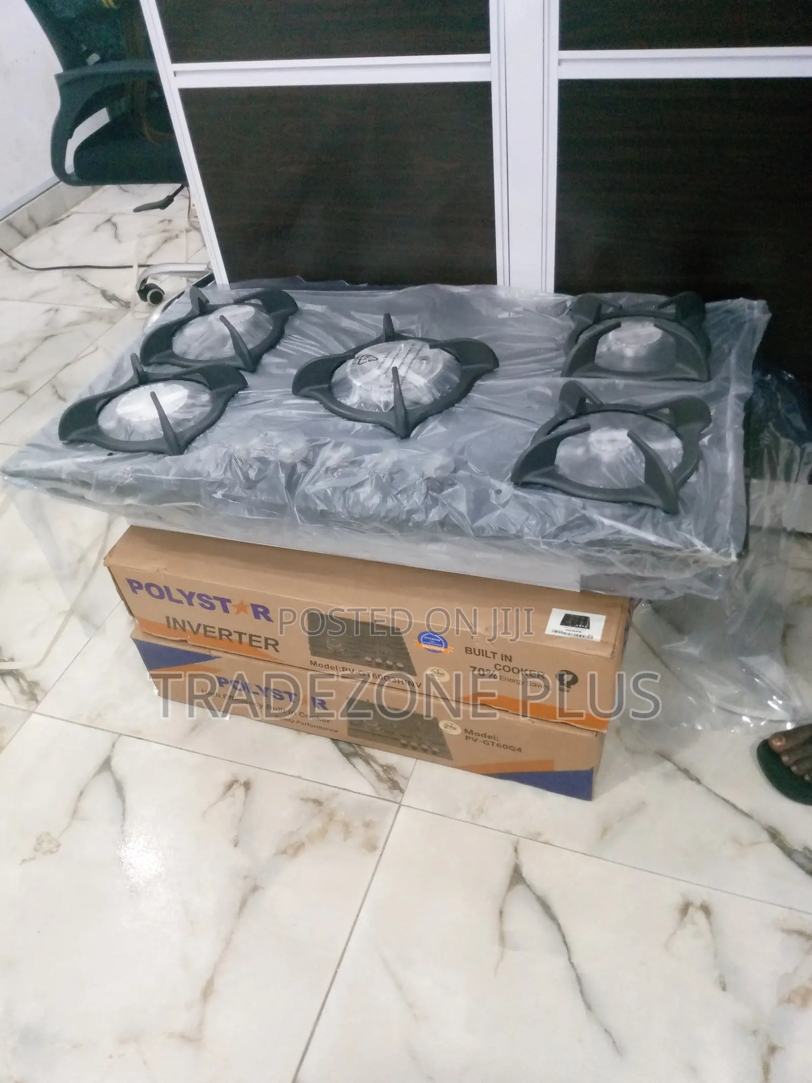 Polystar 5 Burner Inbult Gas Cooker