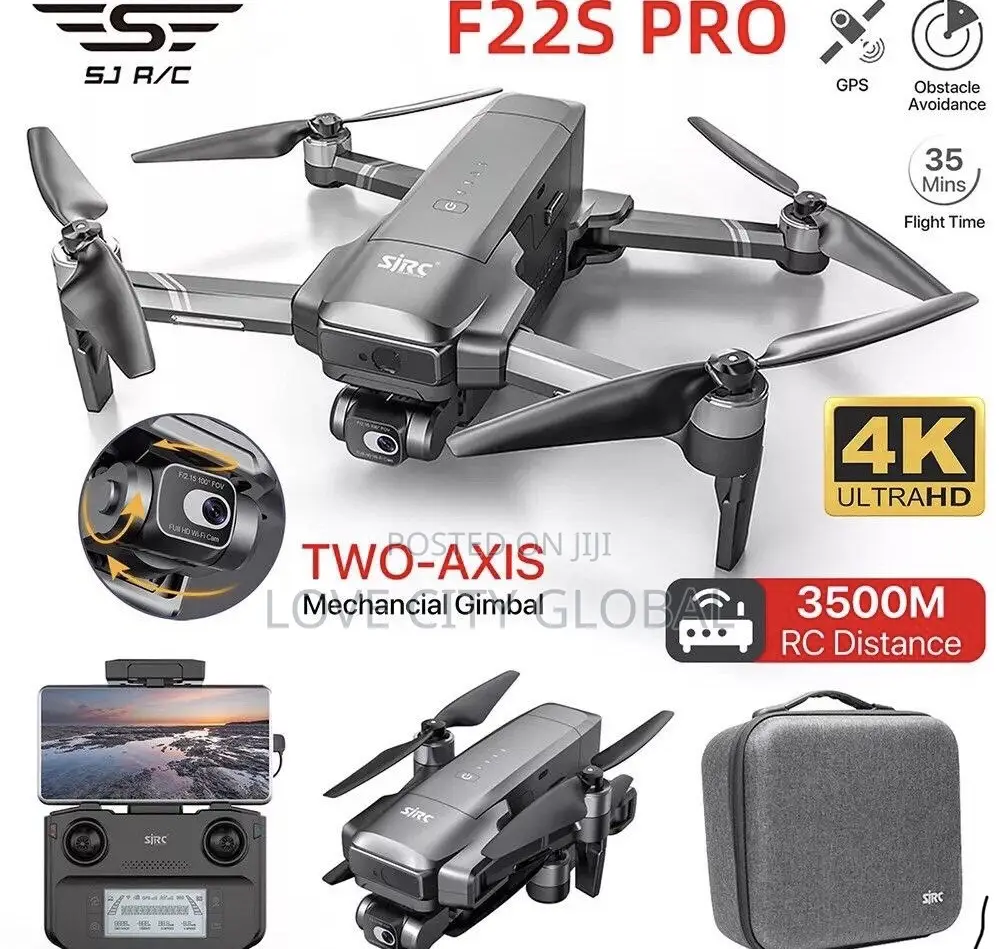 SJRC F22s Pro+ GPS 5G 5KM ,Professional Drone 2 Batteries
