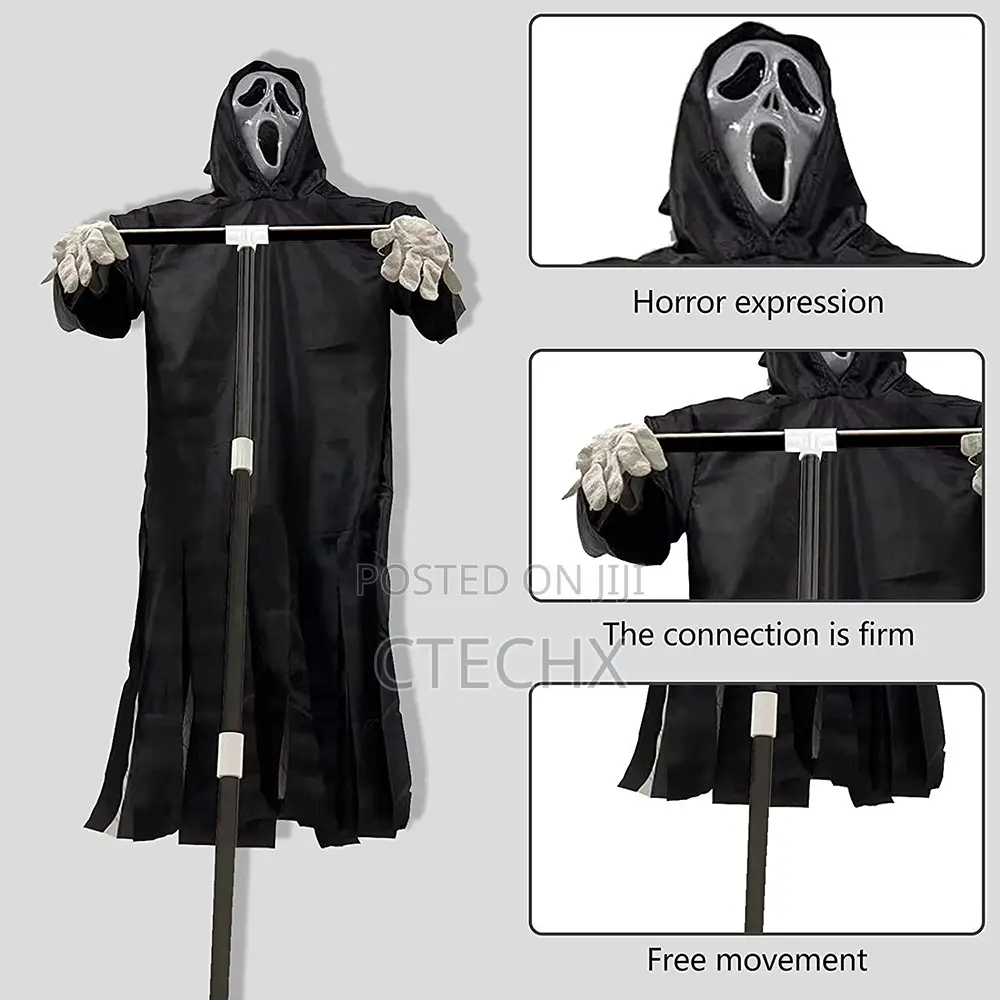 Ghostface Scream Scarecrow Outdoor / Indoor Decoration