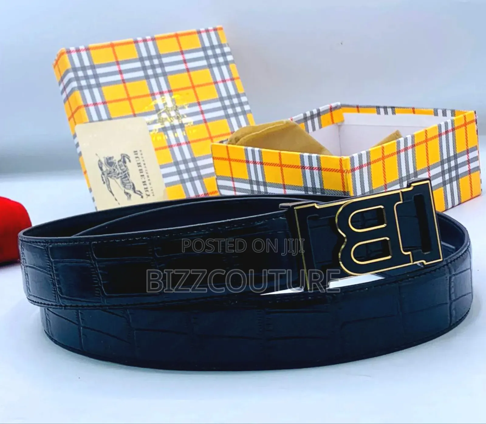 Original Burberry Leather Belts Available in Store