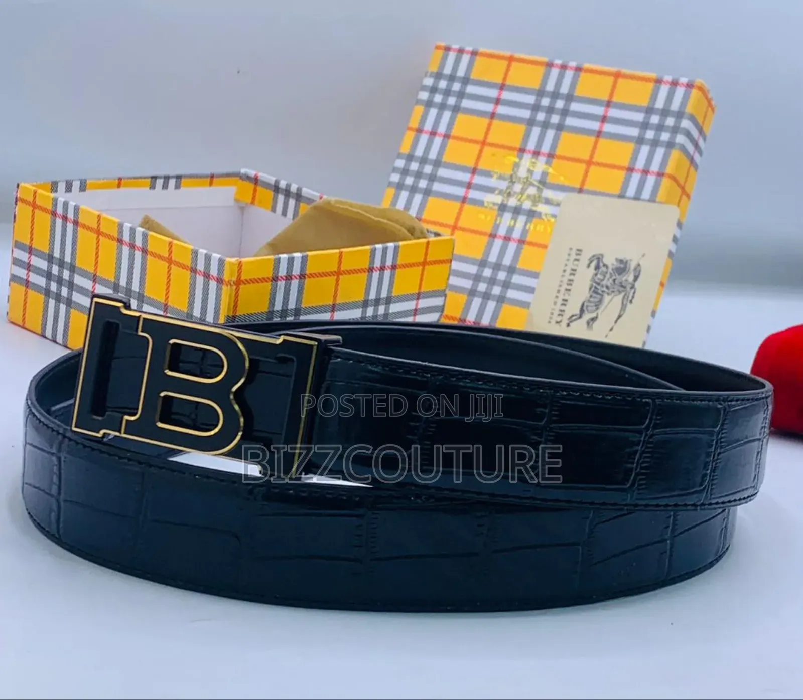 Original Burberry Leather Belts Available in Store