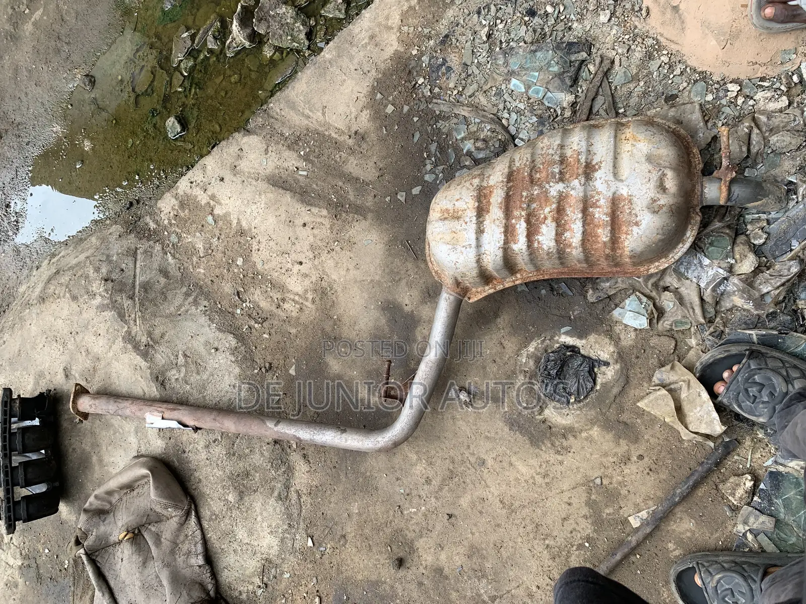 Exhaust Back Pot for Hyundai Sonata and Optima 2005-9 Model
