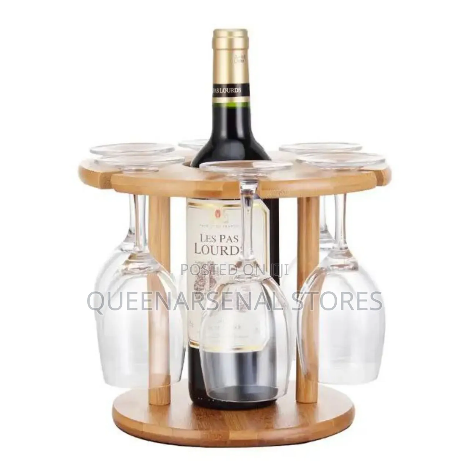 Bamboo Wine and Glass Holder