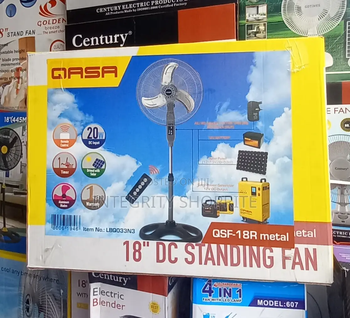 Qasa 18 Inches DC Standing Fan
