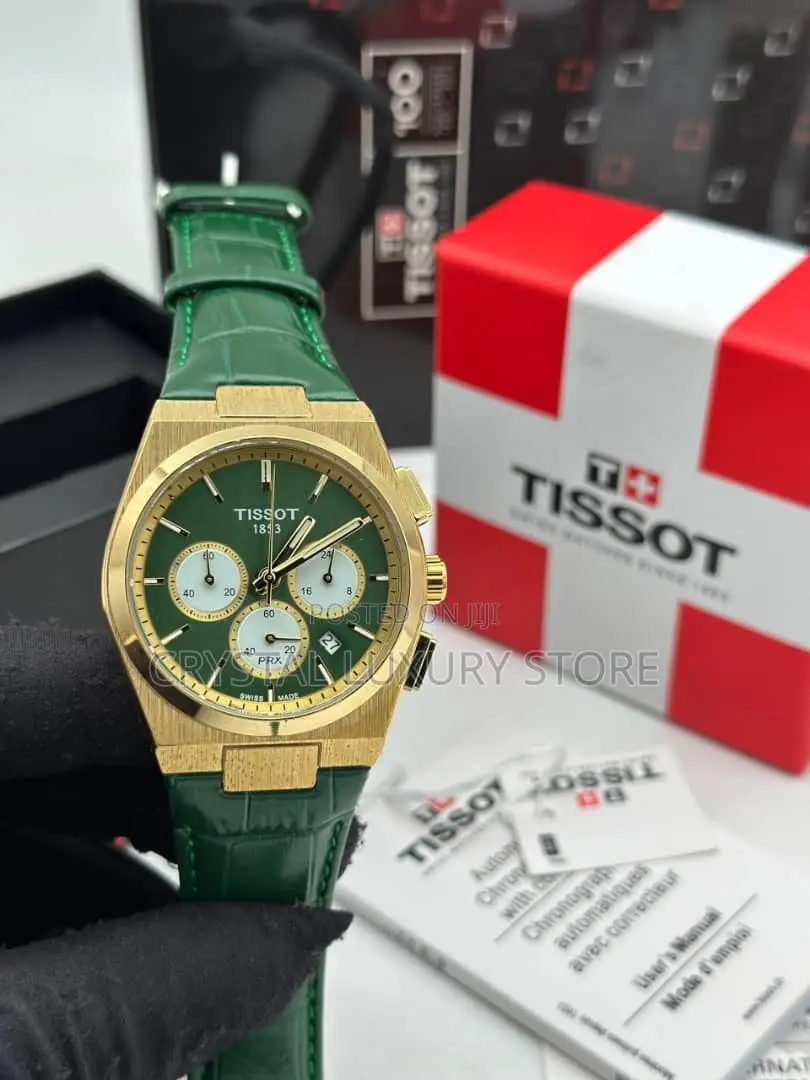 Tissot Quality Luxury Men Genuine Leather Wristwatch