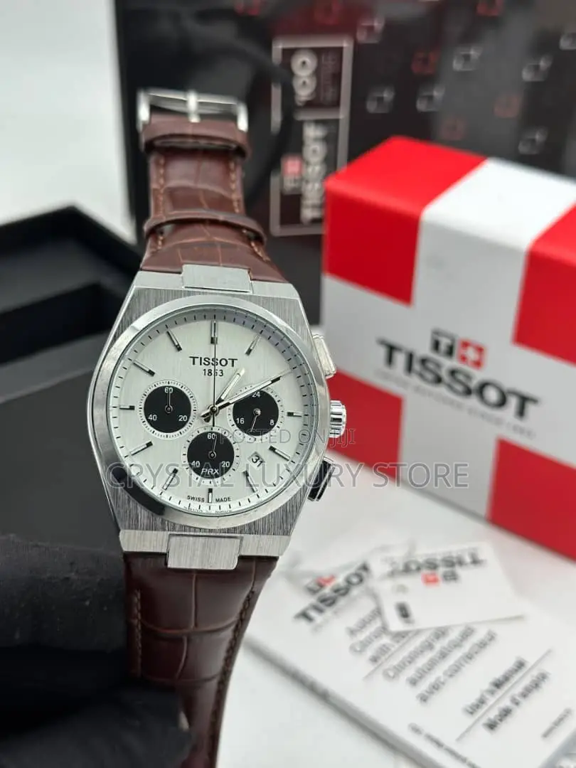 Tissot Quality Luxury Men Genuine Leather Wristwatch