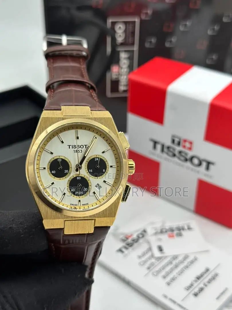 Tissot Quality Luxury Men Genuine Leather Wristwatch