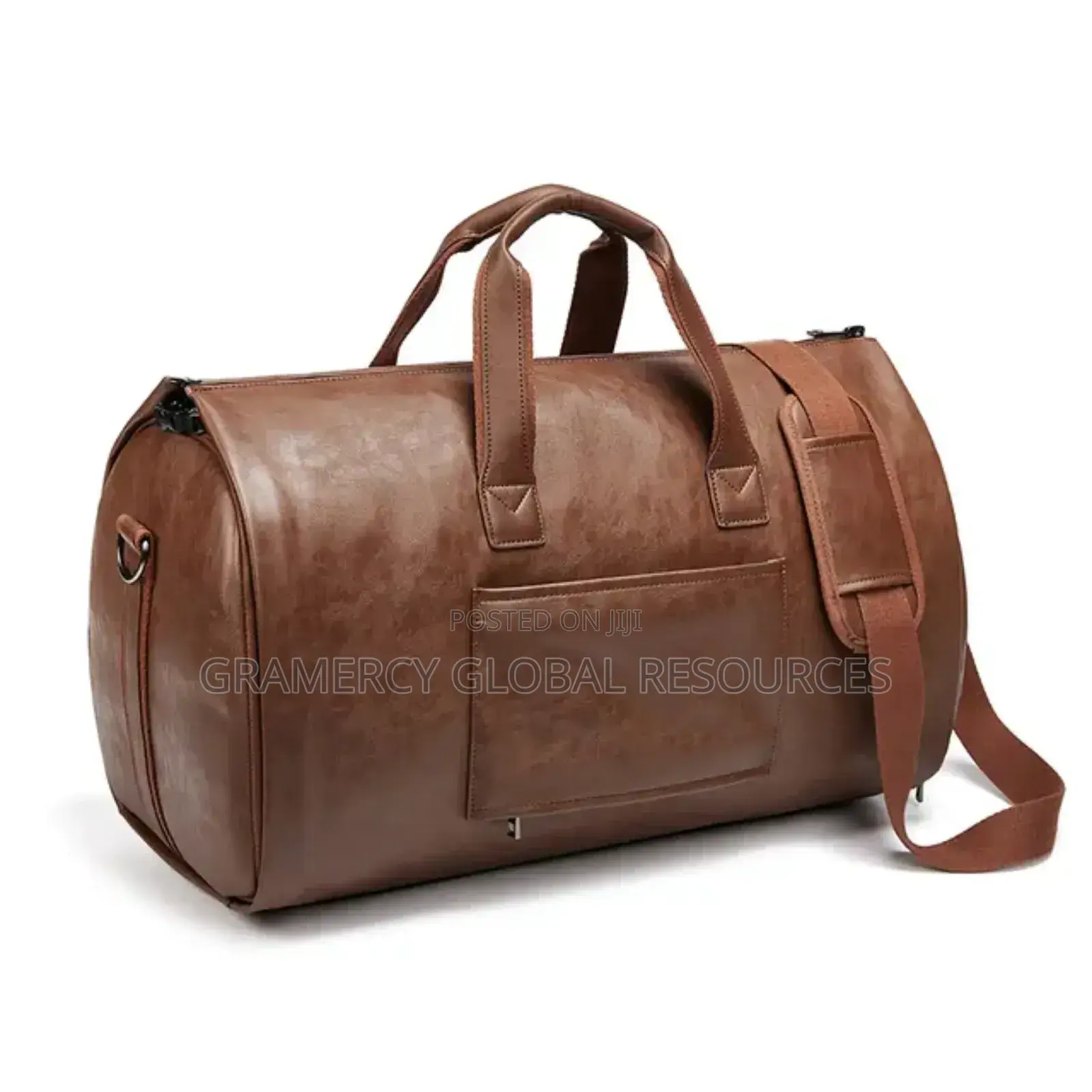 Multifunctional Business Men Travel Duffle Suit Garment Bag— Leather