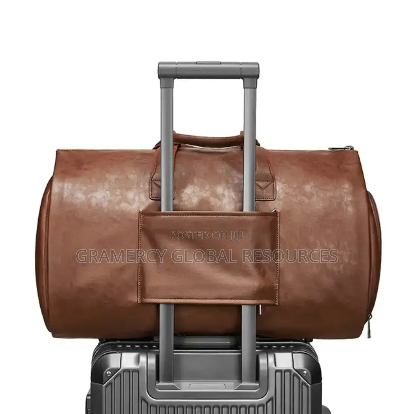 Multifunctional Business Men Travel Duffle Suit Garment Bag— Leather