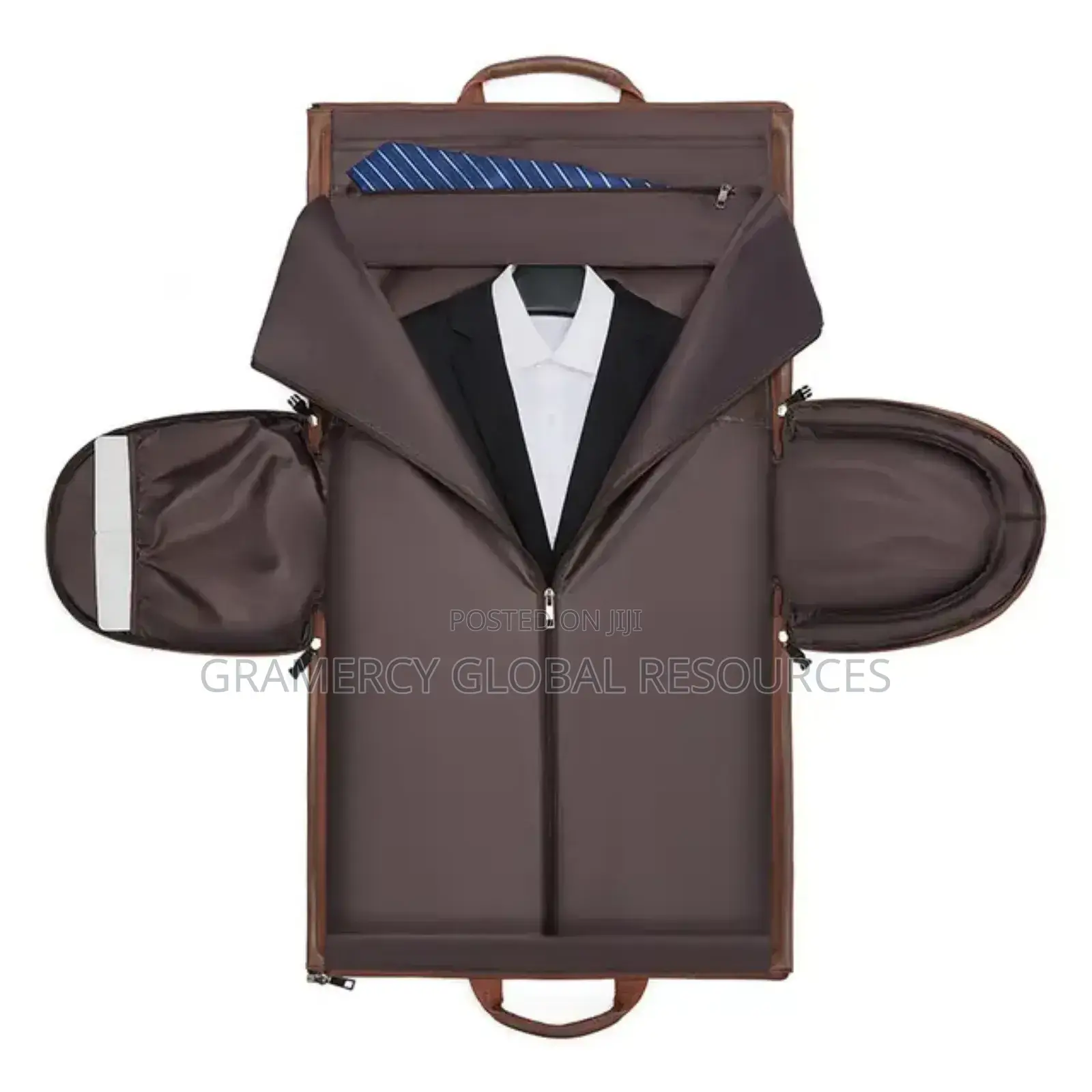 Multifunctional Business Men Travel Duffle Suit Garment Bag— Leather