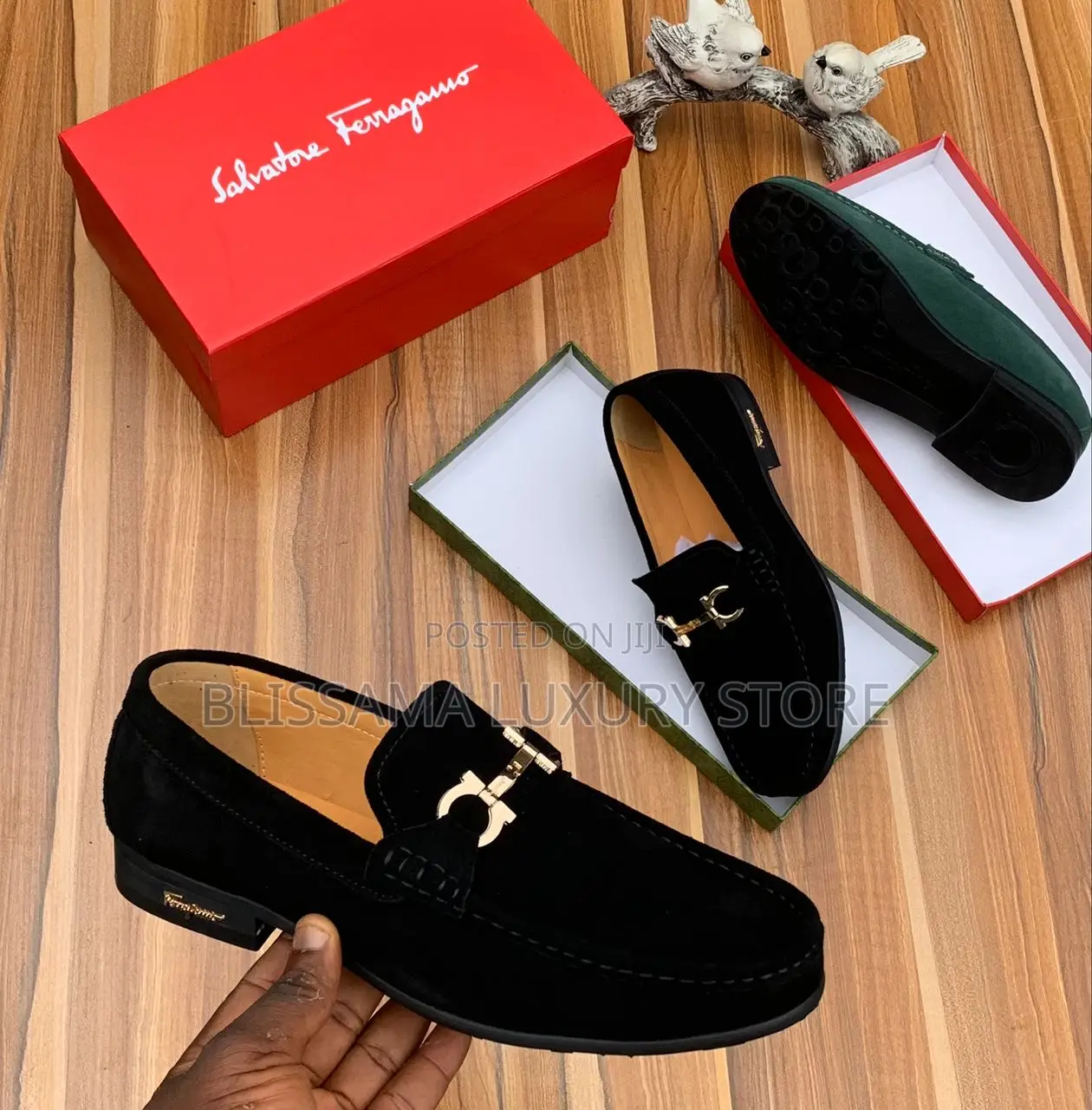 Quality Salvatore Ferragamo Suede Loafers Shoes