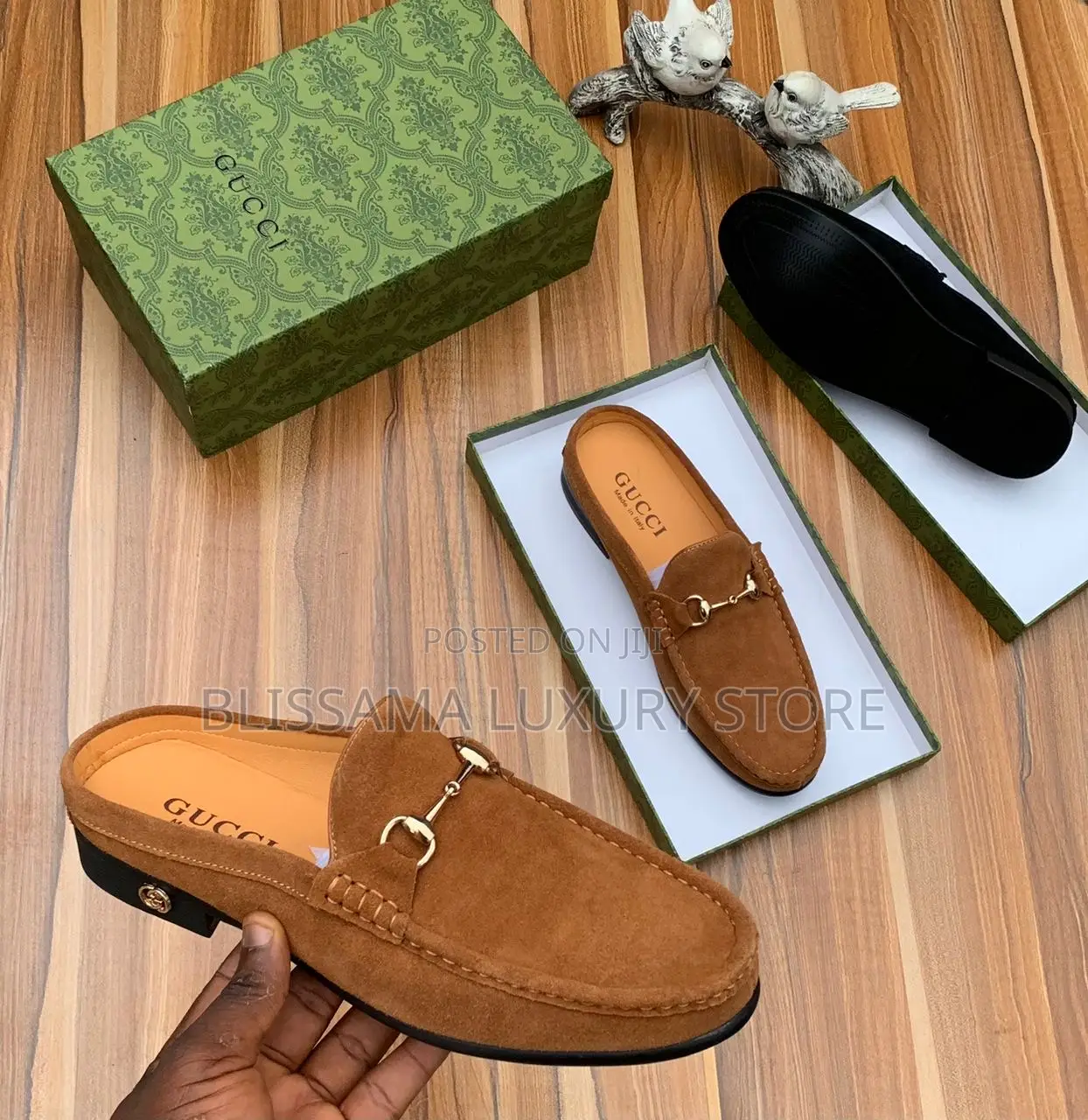 Quality Salvatore Ferragamo Suede Loafers Half Shoe