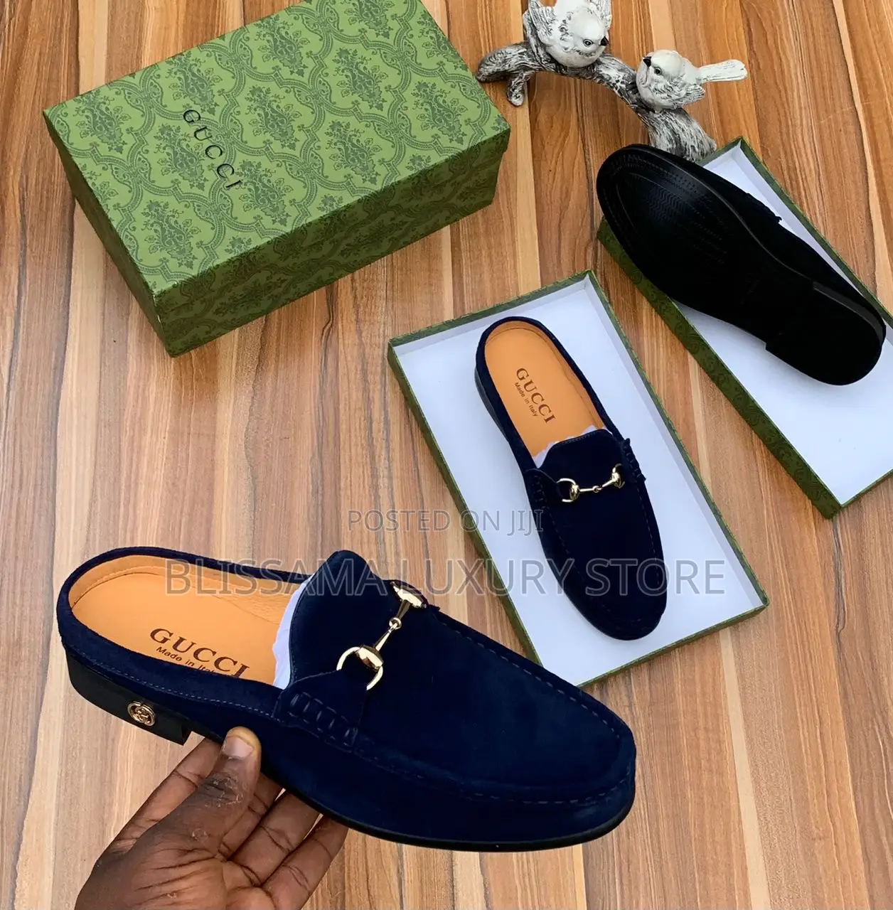 Quality Salvatore Ferragamo Suede Loafers Half Shoe