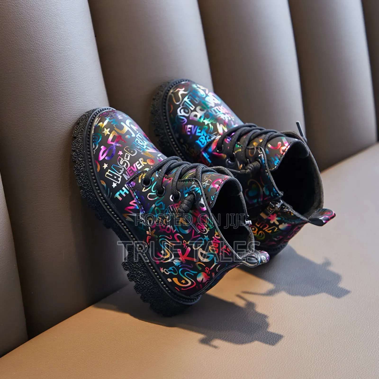 Unisex Boys And Girls Unique Glazed Colourful Sneakers/Boots