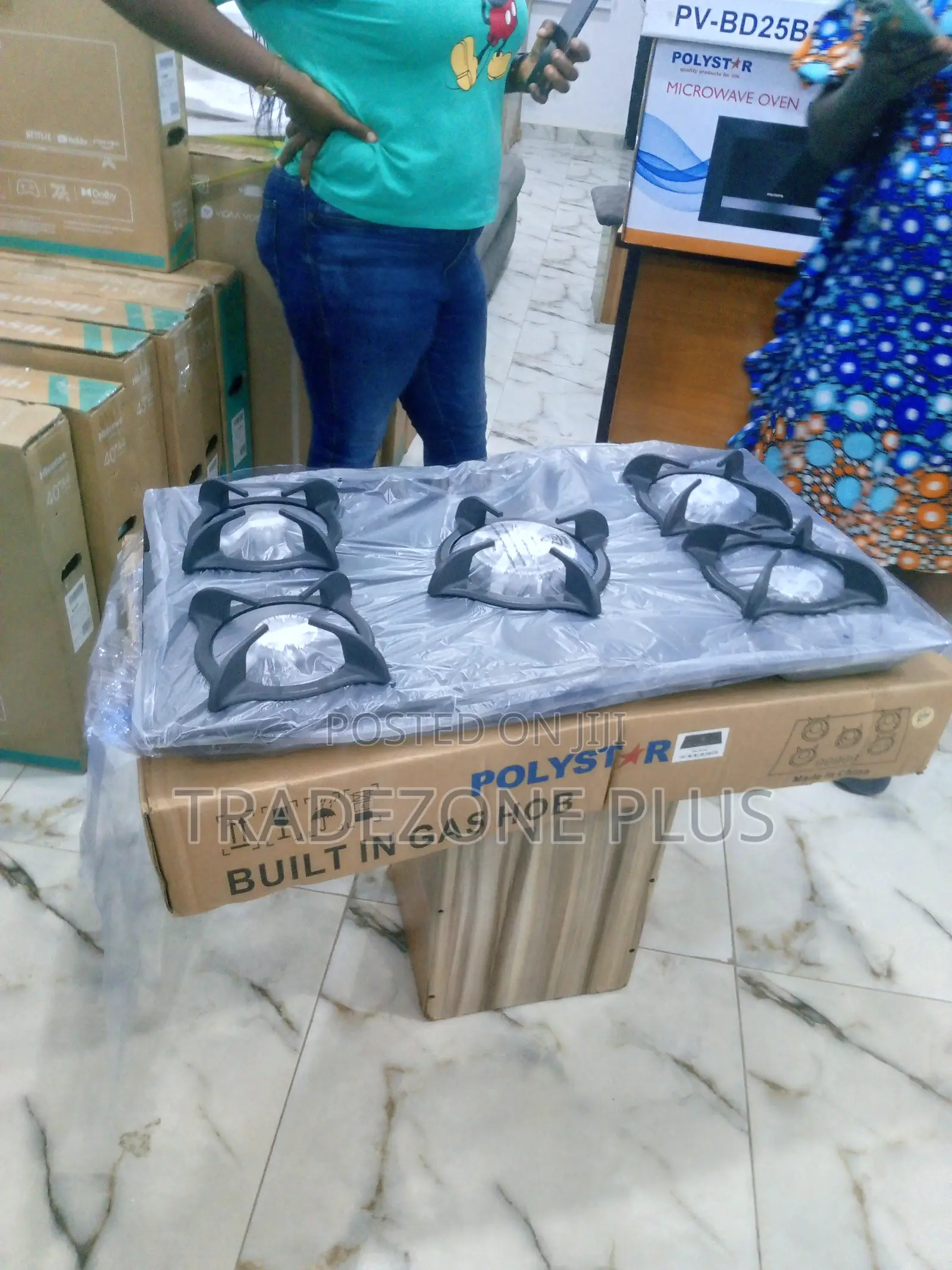 Super Strong Polystar 5 Bunner Gas Hob Pv-Ba8705agps