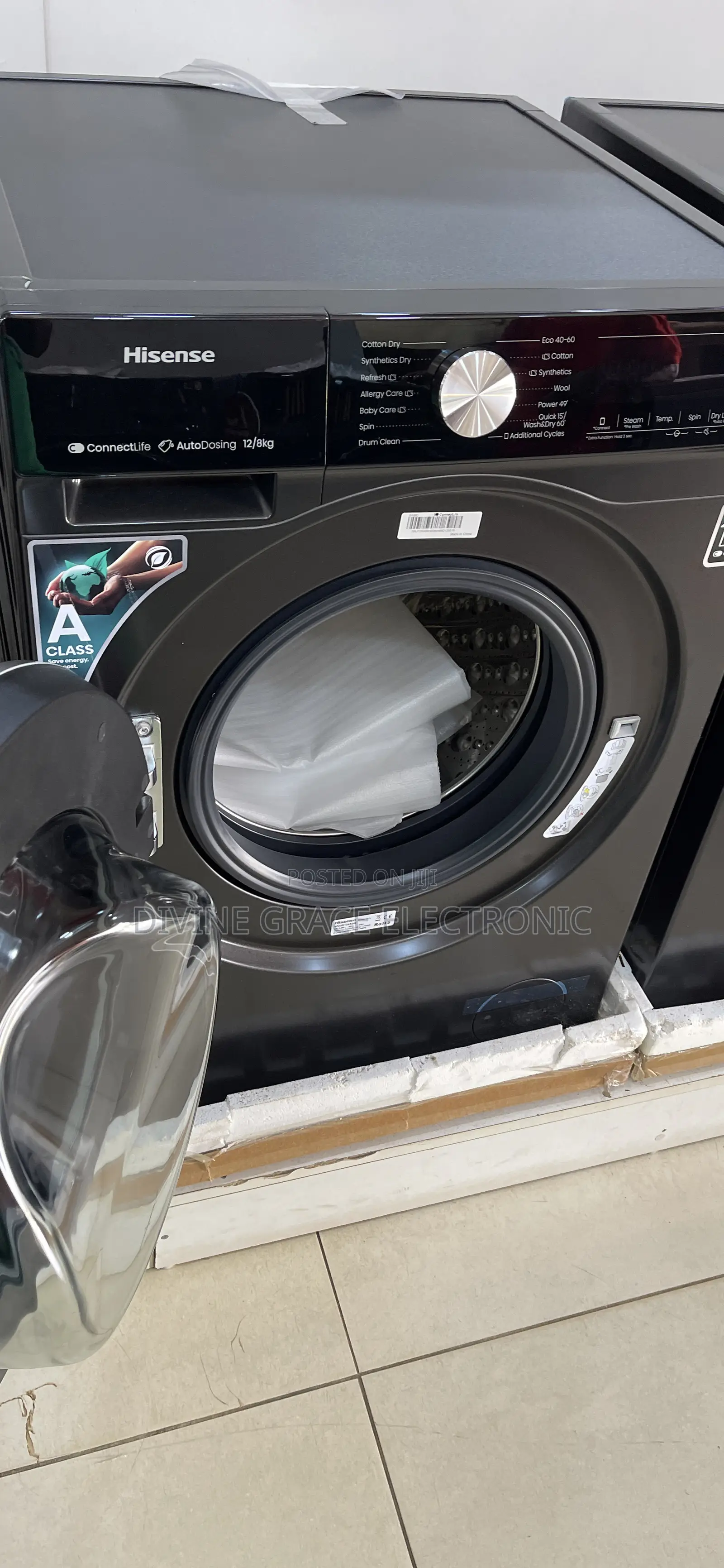 12kg Hisense Wash/Dry/Spin Washing Machine