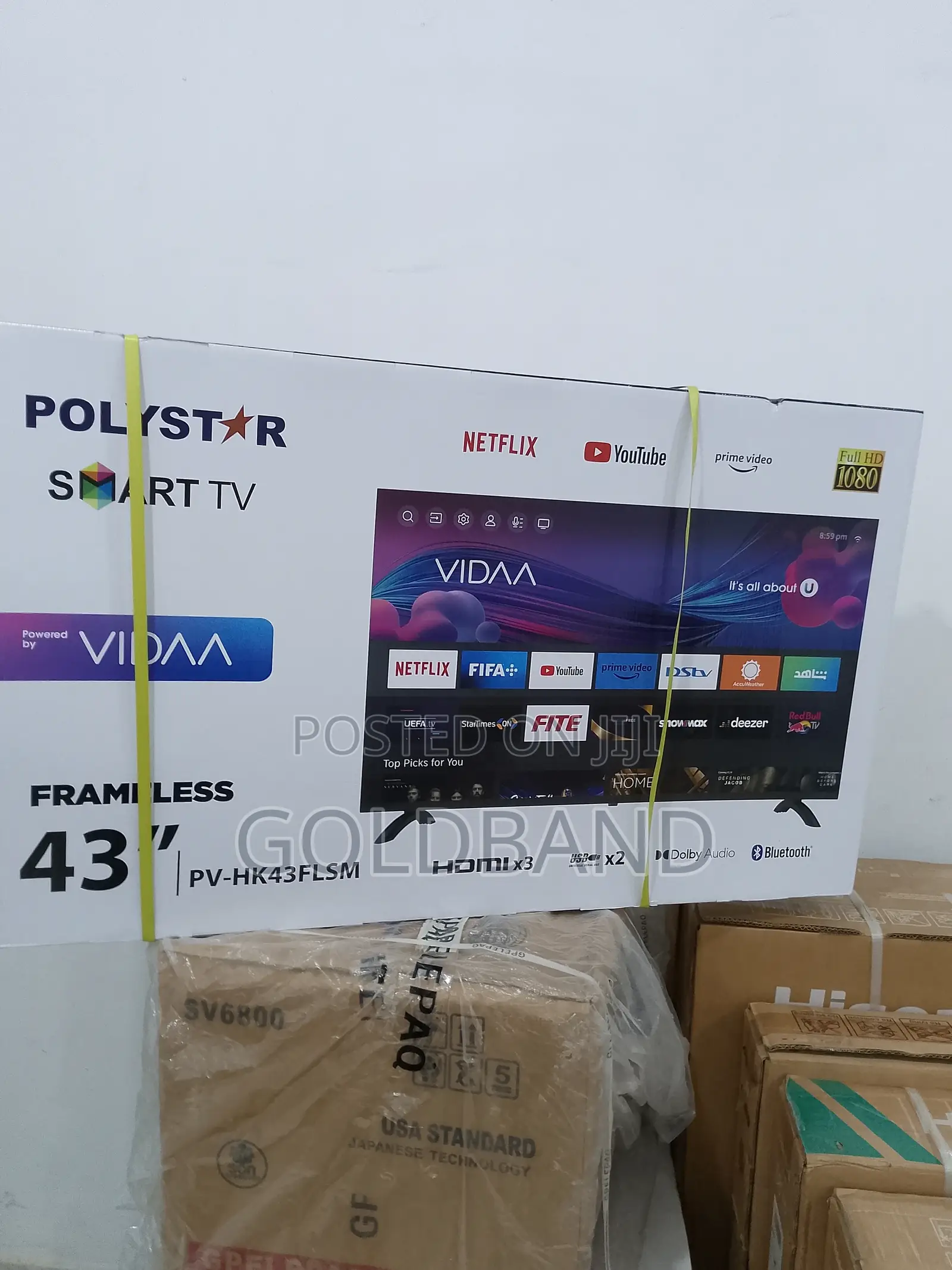 Best Price Polystar 43" Frameless Smart Tv PV-HK43FLSM