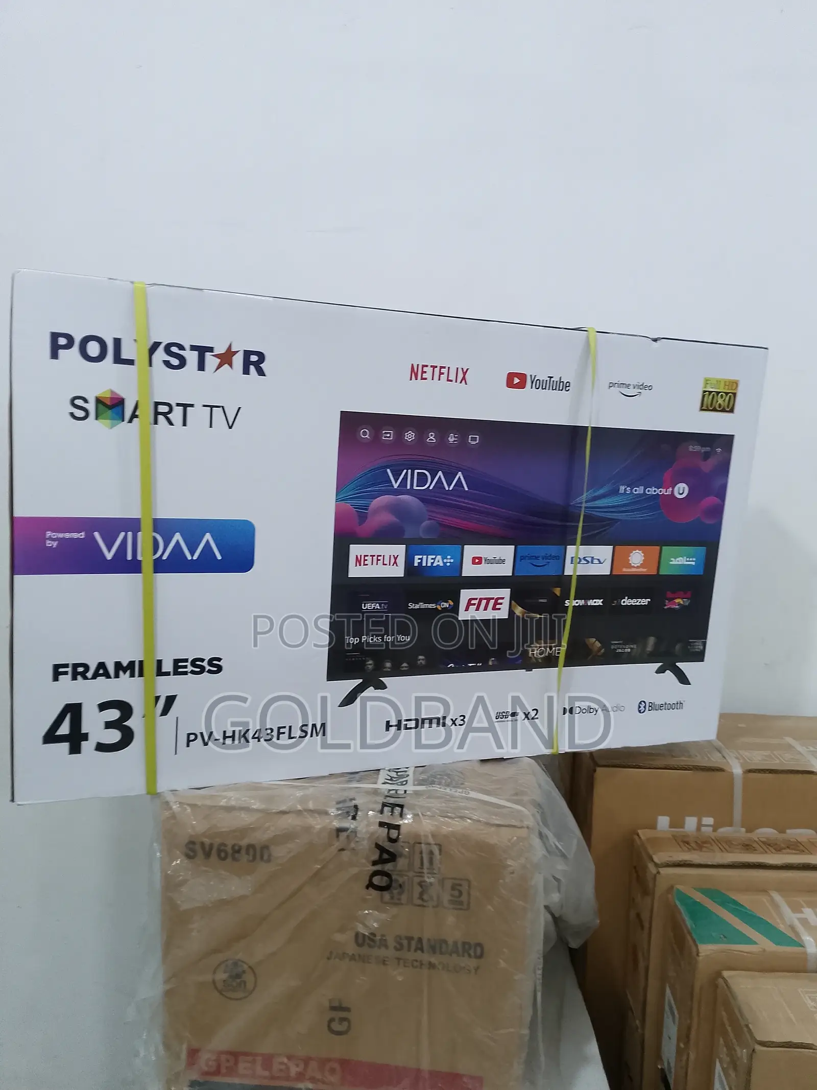 Best Price Polystar 43" Frameless Smart Tv PV-HK43FLSM