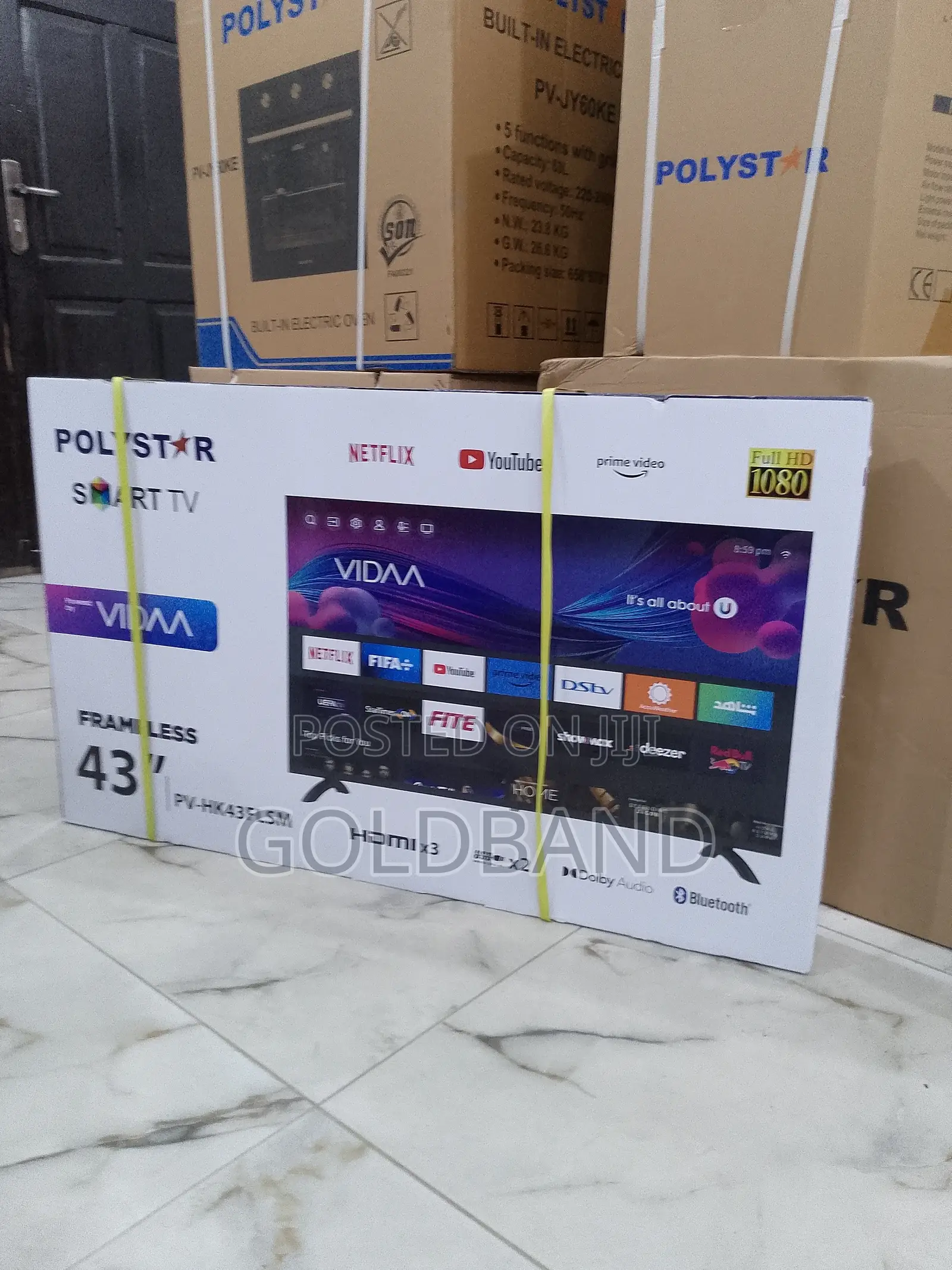 Reliable Polystar 43" Frameless Full HD Smart Tv PV-HK43FLSM