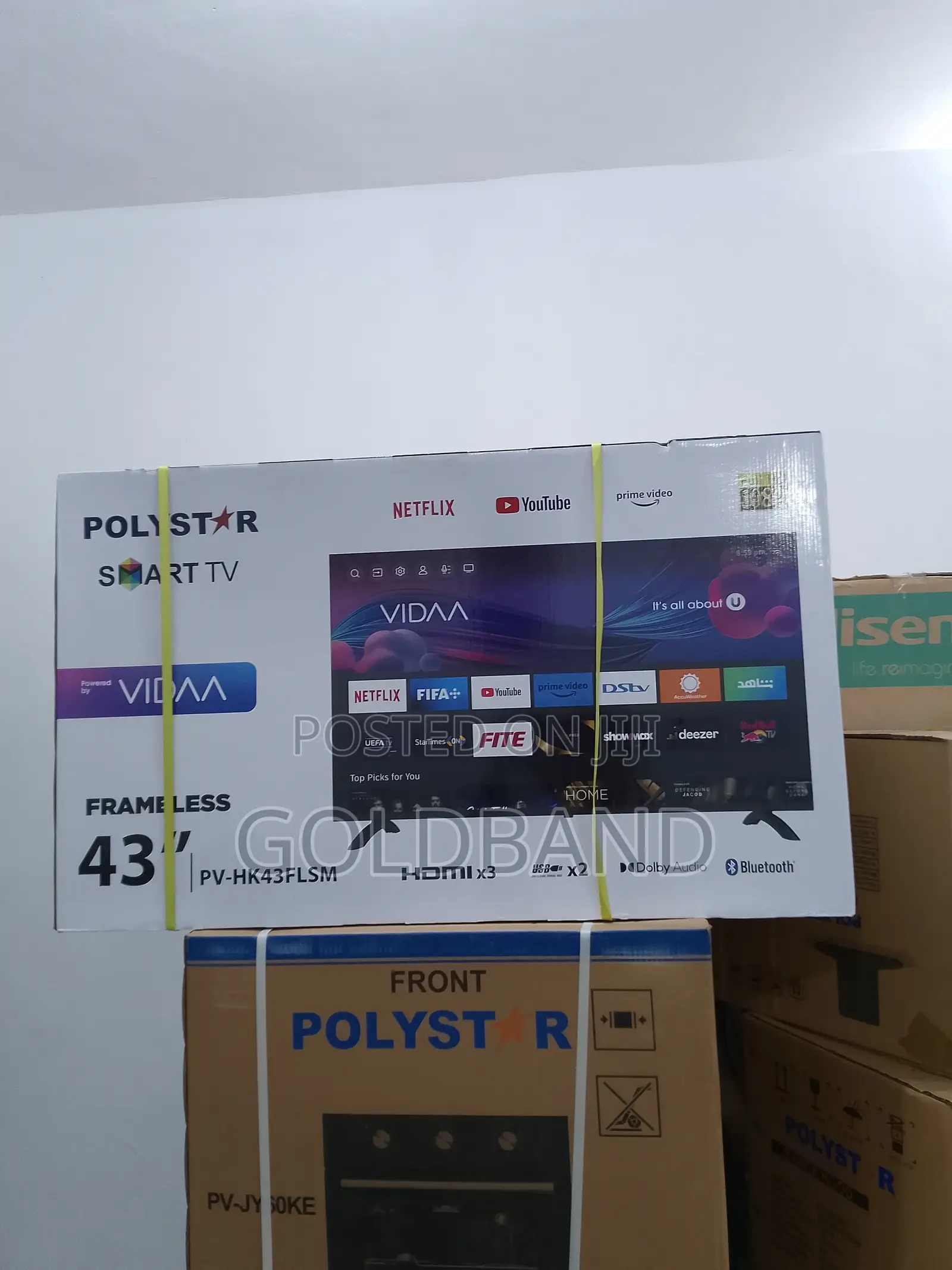 Best Deal Polystar 43" Frameless Full HD Smart Tv PV-HK43FLS