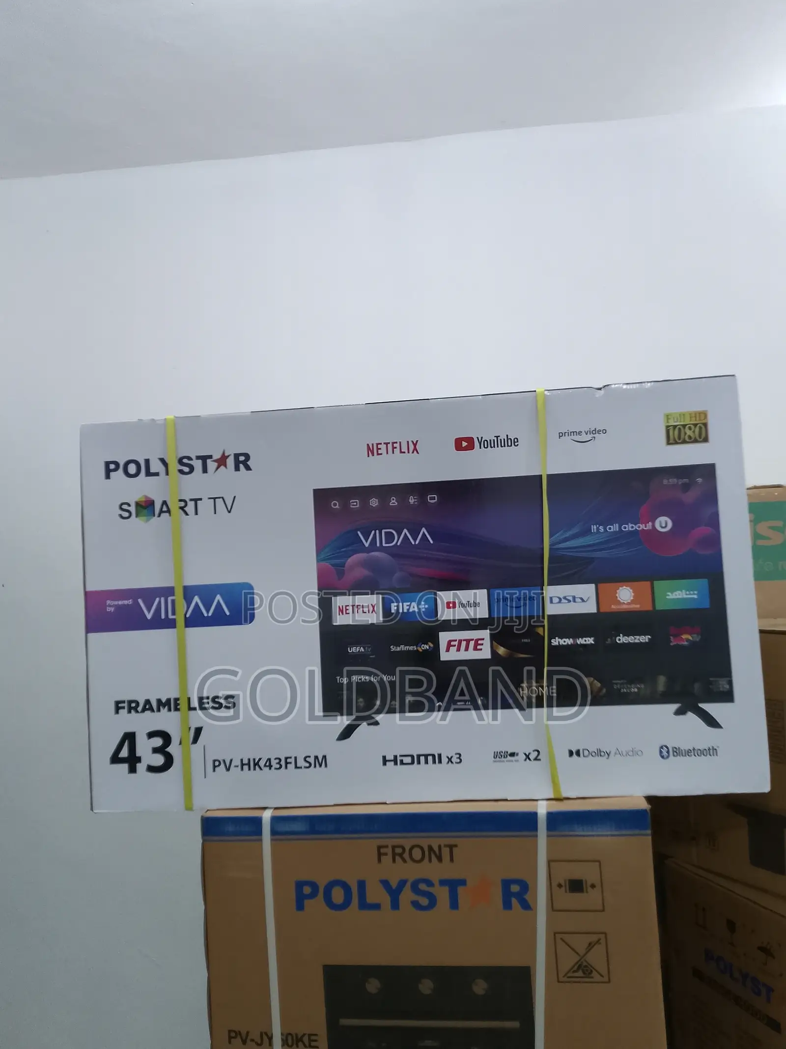 Classic Polystar 43" Frameless Full HD Smart Tv PV-HK43FLSM