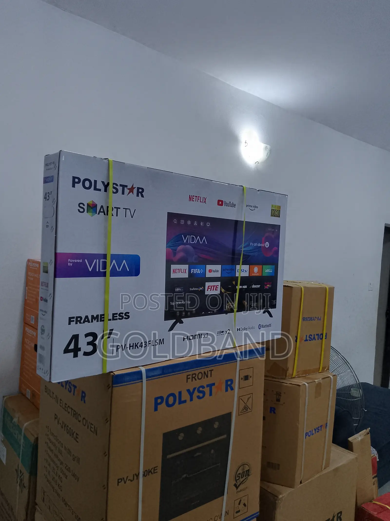 Newly Produced Polystar 43" Frameless Smart Tv PV-HK43FLSM