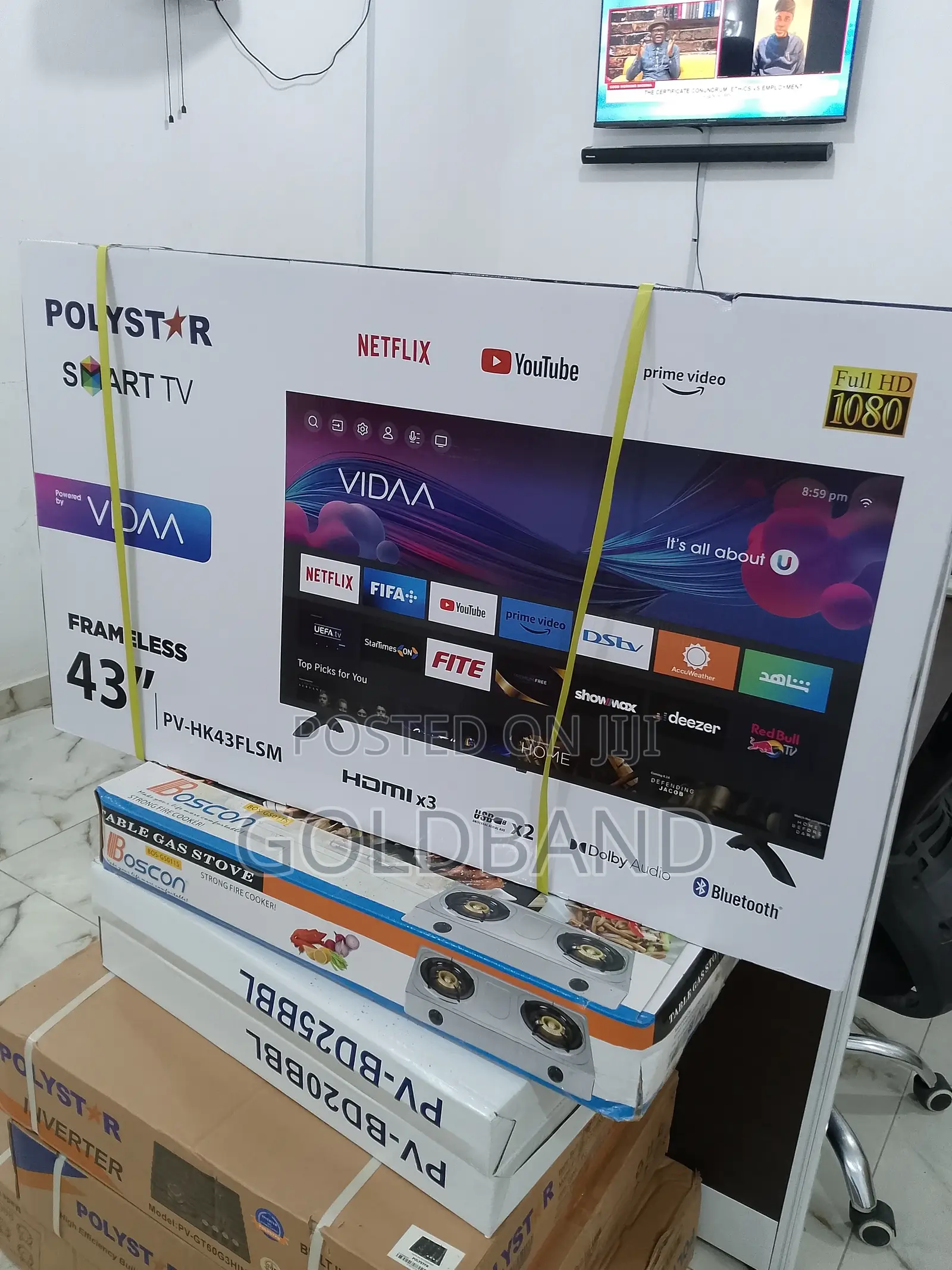 Most Efficient Polystar 43" Frameless Smart Tv PV-HK43FLSM