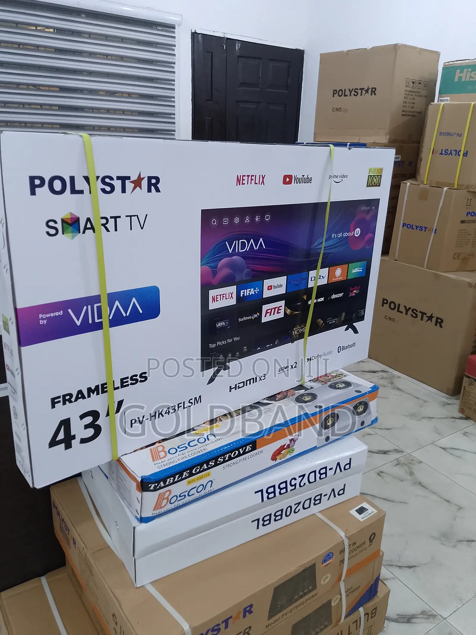 The Modern Polystar 43" Frameless Smart Tv PV-HK43FLSM