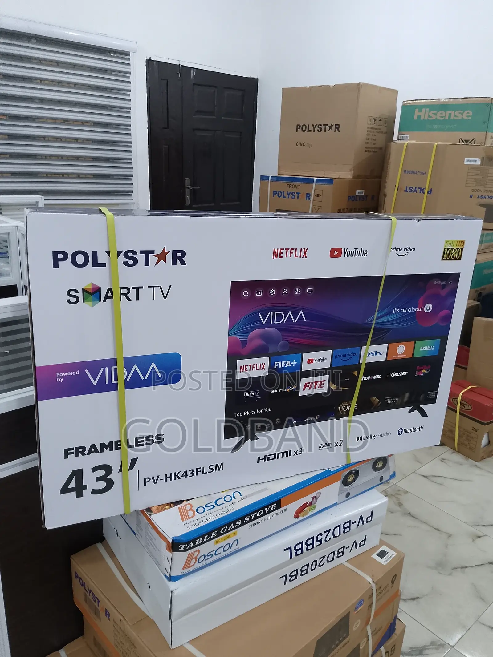 The Standard Polystar 43" Frameless Smart Tv PV-HK43FSLM