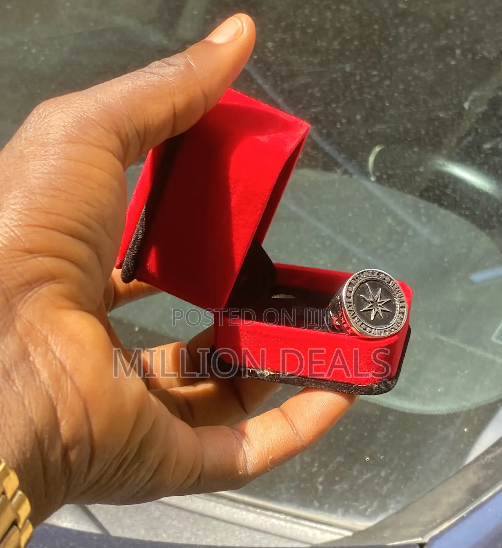 Star Studded Punk Pinky Men’S Ring