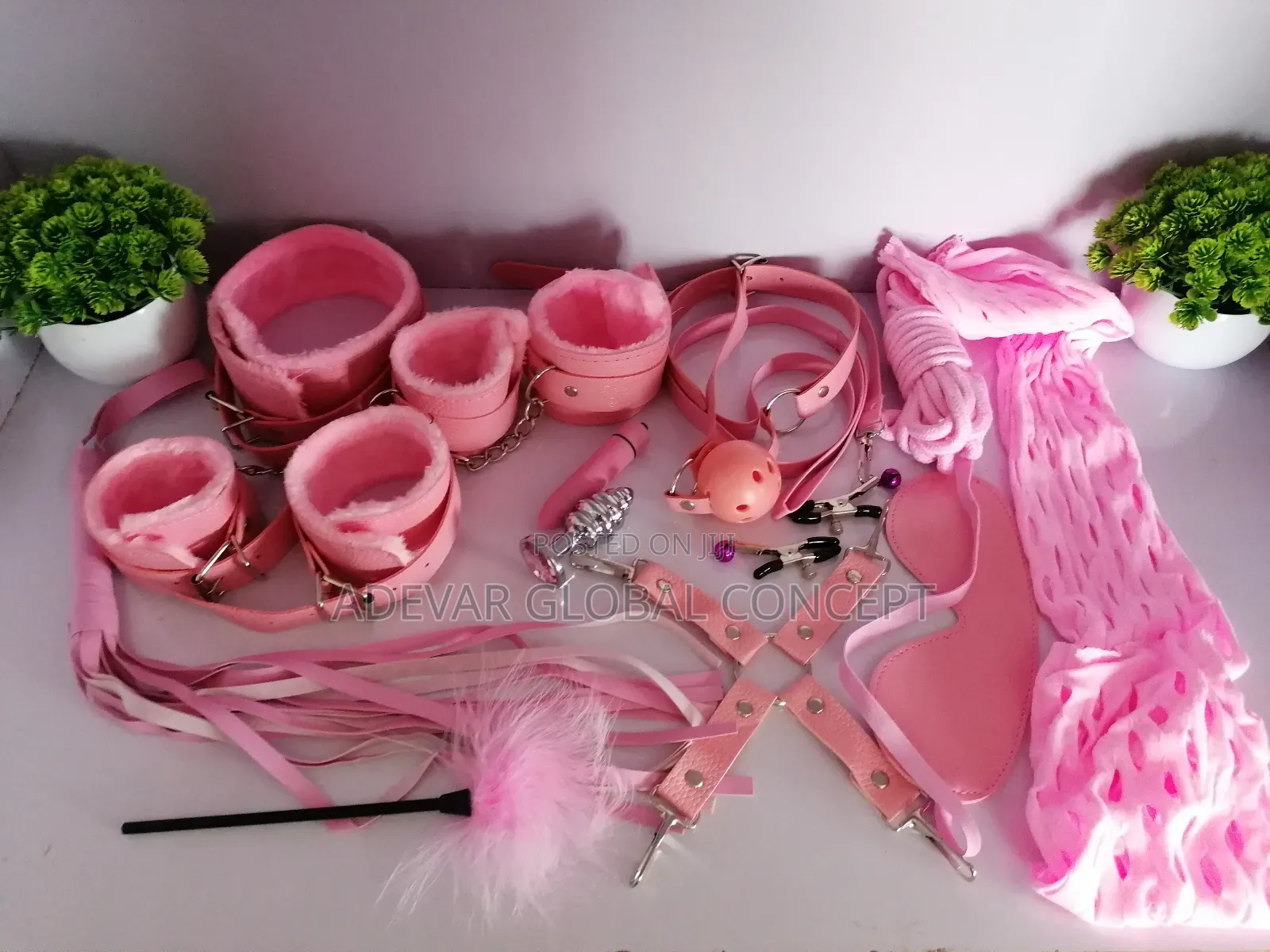 13pcs BDSM Kits + Bullet Vibrator Butt Plug Sexy Lingerie