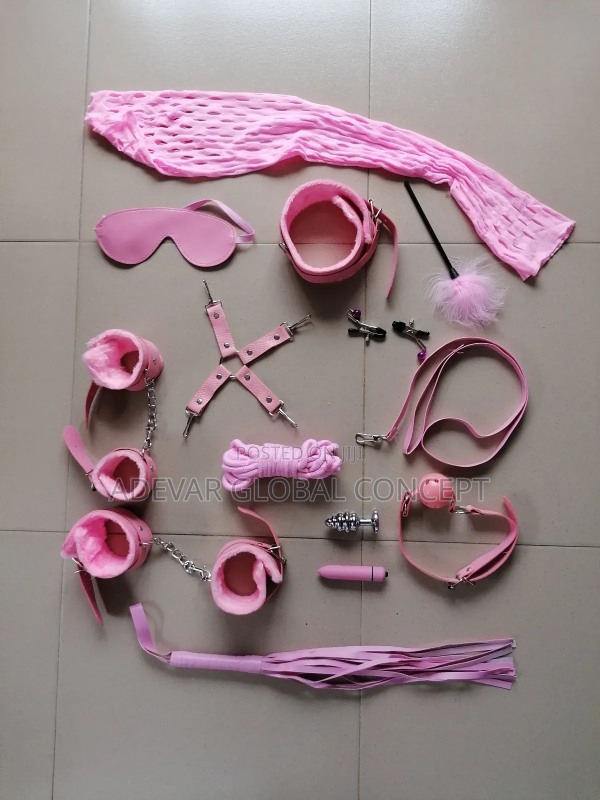 13pcs BDSM Kits + Bullet Vibrator Butt Plug Sexy Lingerie