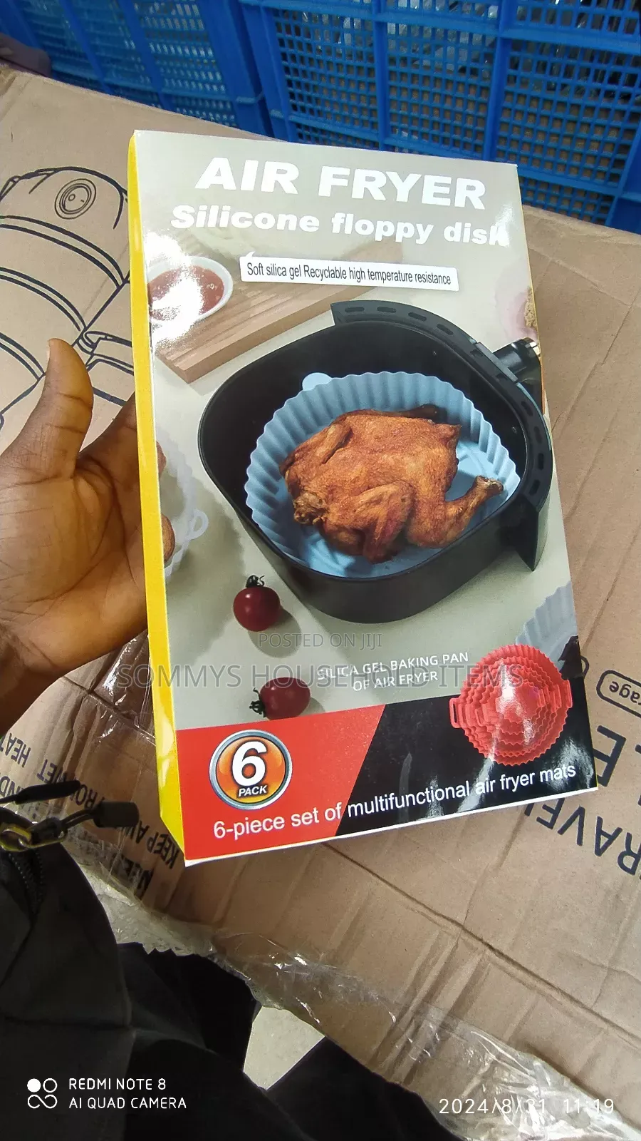 6pcs Reusable Airfryer Liner