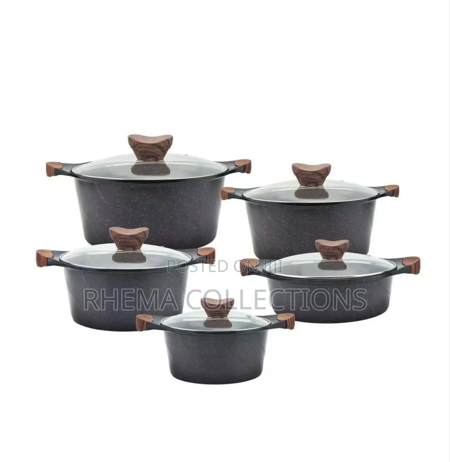 10pcs MBH Exclusive Die-Casting Granite Cookware Pot Set