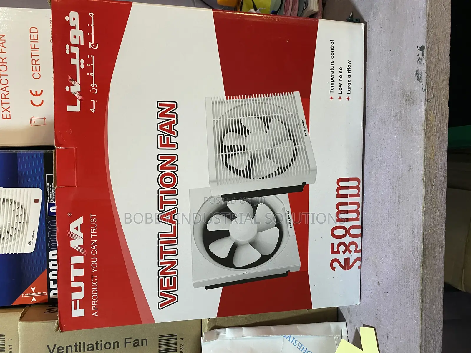 Futina - 10" Wall Ventilation - Exhaust Fan With Cover