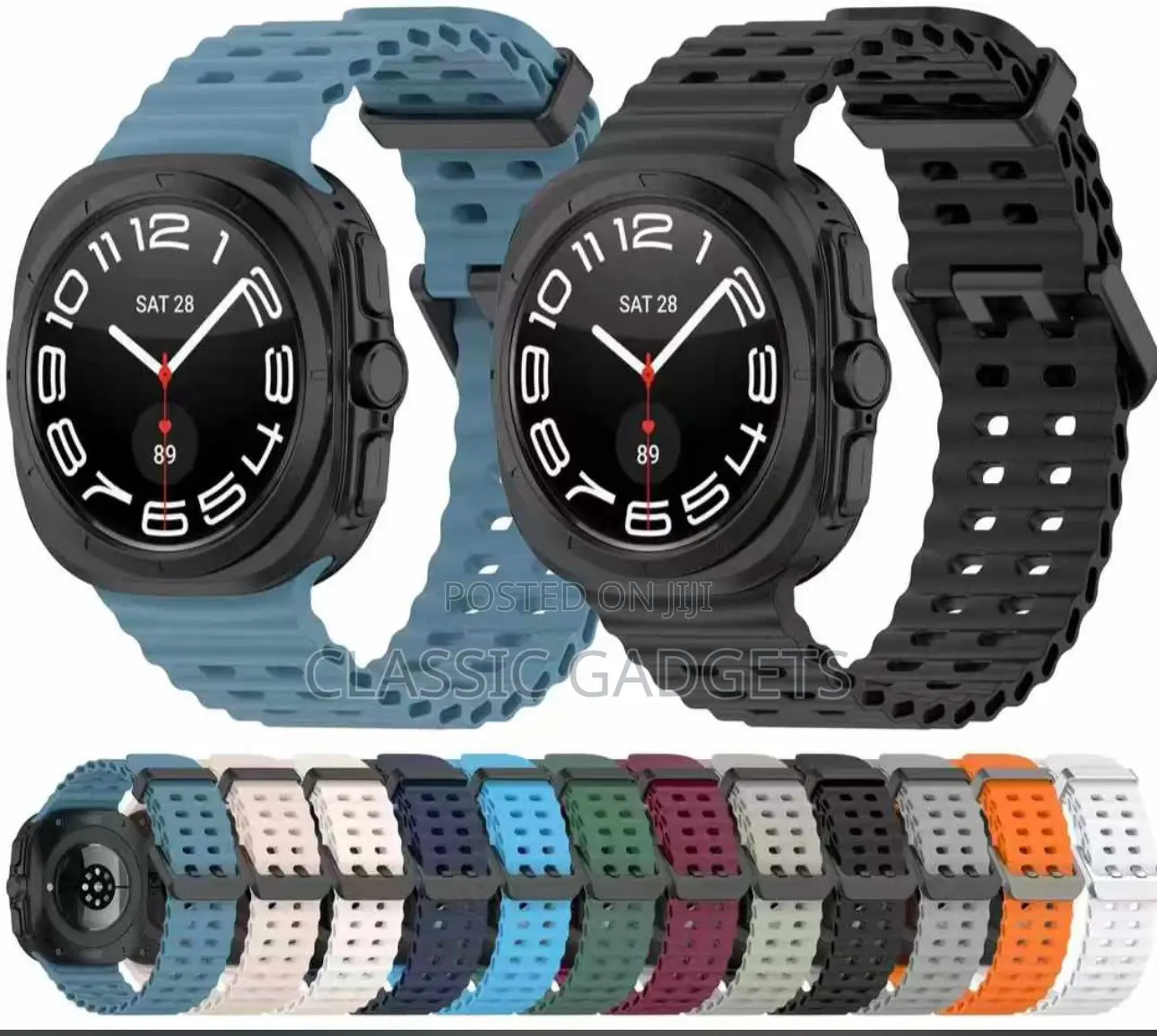 Magnetic Rubber Replacements Strap for Galaxy Watch Ultra