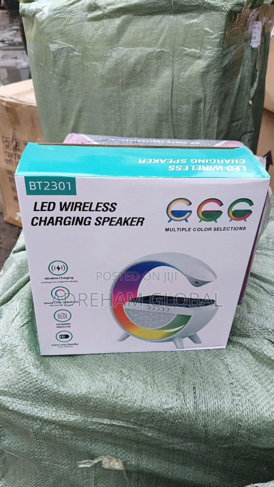 G(BT 2301)Led Wireless Charging Bluetooth Speaker With Radio