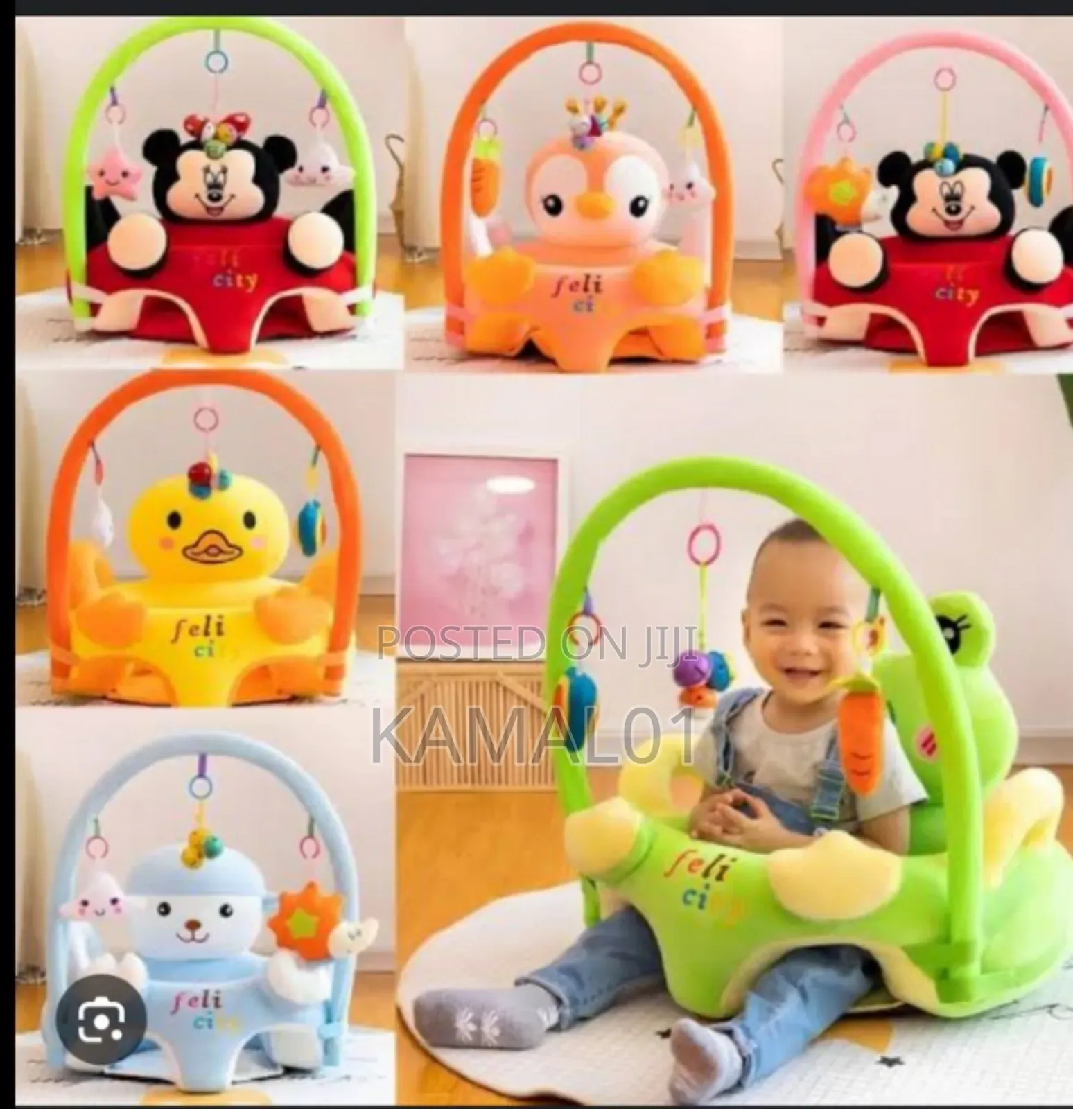 Big Back Relax Baby Infant Sofa Support Sitter Seat