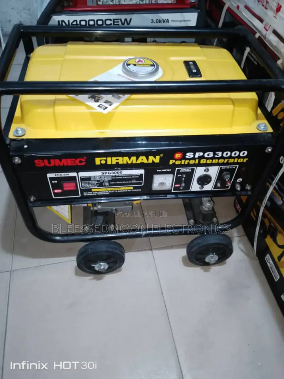 Sumec Firman Cooper Coil Generator 4.5kva With Tyres