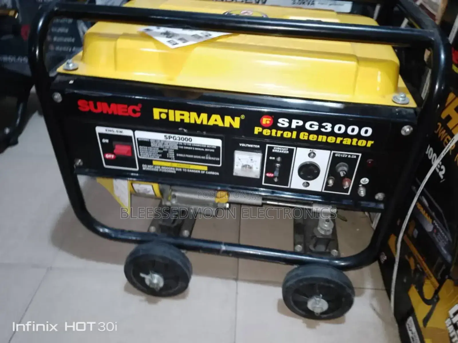 Sumec Firman Cooper Coil Generator 4.5kva With Tyres